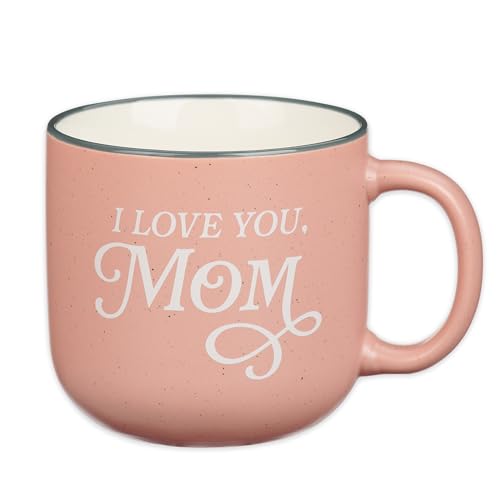 Christian Art Gifts I Love You Mom Coffee Mug, Proverbs 31 Bible Verse, Microwave/Dishwasher Safe, 14 oz, Pink & White Mom Mug, Gifts for Mom - color: Pink/Love You Mom, size: 14 Ounces