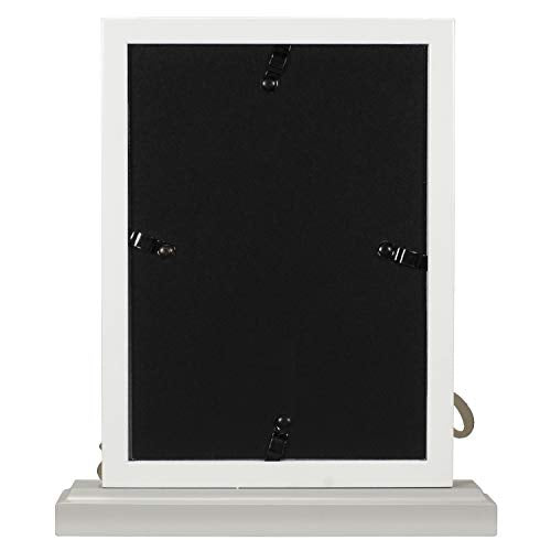 Malden Mr. & Mrs. Wedding Picture Frame, 5x7, White & Gray