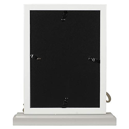 Malden Mr. & Mrs. Wedding Picture Frame, 5x7, White & Gray