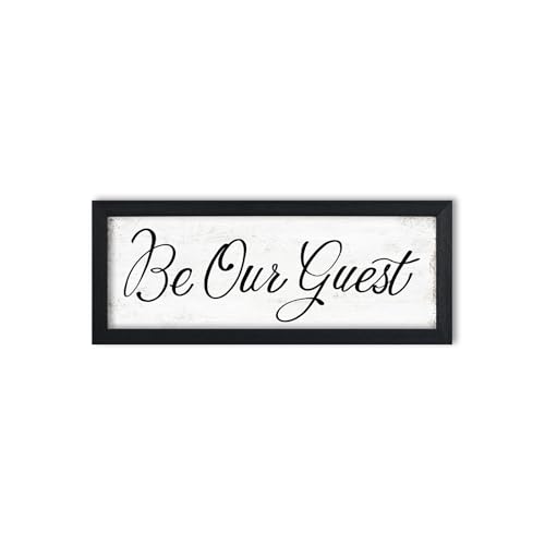 Be Our Guest Bedroom Sign Farmhouse Wall Decor 6"x 14.5" - color: Be Our Guest Sign