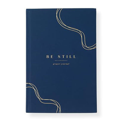 Prayer Journal for Women, Daily Devotional & Bible Study Prompts, Navy Blue - color: Blue