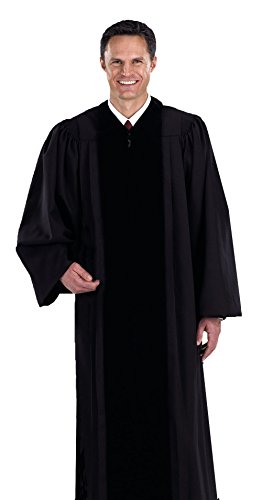 Black Pastor/Pulpit Robe Available in Small, Medium, Large, X-large - size: Large 57