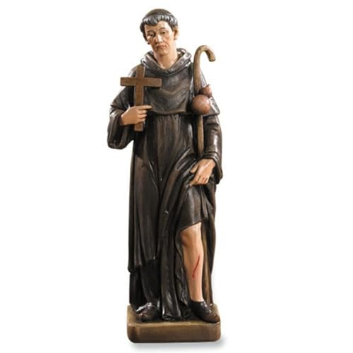 Avalon Gallery Catholic Saints Figurine - Toscana Collection Religious Statue, 8.13" H, Saint Peregrine - color: Saint Peregrine