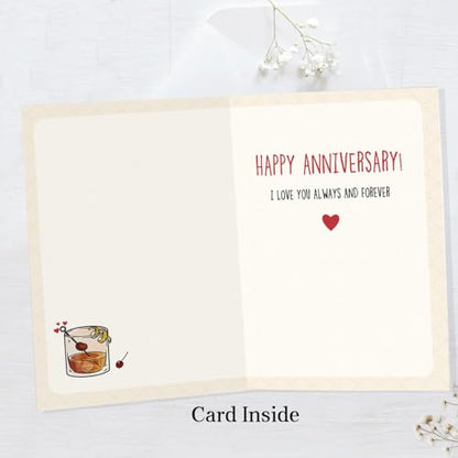 Funny Old Fashion Anniversary Card for Husband Boyfriend Fiance Partner, Humorous Wedding Anniversary Card Gift from Husband Boyfriend from Wife Girlfriend. - color: #5