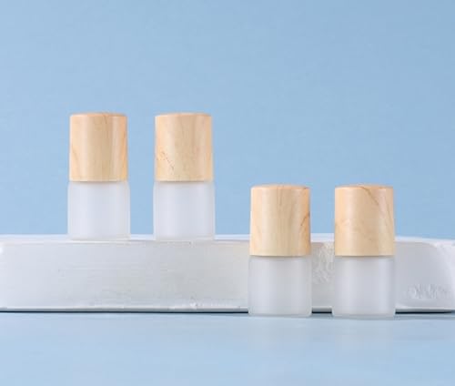 20 Pack Set 2ML(5/8 Dram) Mini Sample Roll Glass Bottles for Essential Oils Roller Refillable Perfume Roll Bottle (2ML Frosted) - color: 2ML Frosted