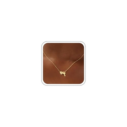 Ritach Cross Initial Necklaces for Women Girls - 14K Gold Plated Initial Heart Necklace Dainty Gold Cross Pendant Necklace Birthday First Communion Baptism Christian Gifts for Women Kids Teen Girls - color: D