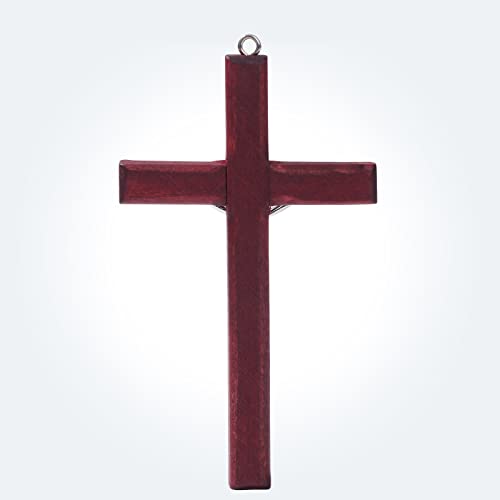 SHAOQINLIN 12 Pieces Crucifix Wall Cross, 4.7 Inch Wooden Wall Hanging Cross Wall Decor Home Decor - size: 12 PCS