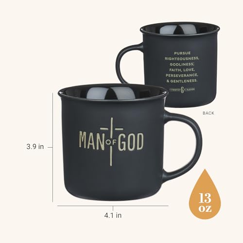 Christian Art Gifts Microwave & Dishwasher Safe Ceramic Coffee Mug - style: Man of God