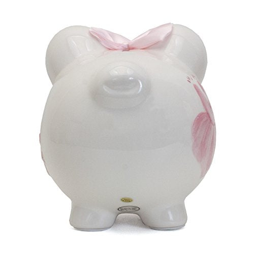 Child to Cherish Ceramic Piggy Bank for Girls, Sparkle Ballet - color: Sparkle Ballet