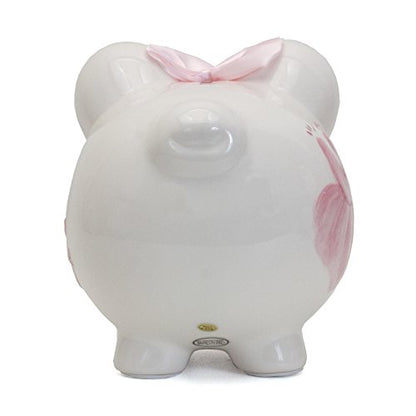 Child to Cherish Ceramic Piggy Bank for Girls, Sparkle Ballet - color: Sparkle Ballet