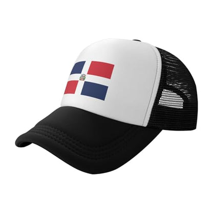 MOLAIGIN Trucker Hat, Adjustable Snapback Hat, Baseball Cap for Men Women, Breathable Mesh for Casual Wear - color: Black17