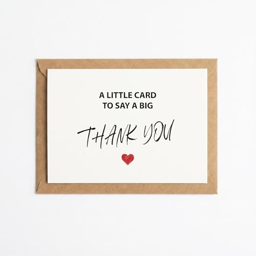 Thank You Cards with Envelopes, 25 Pack 4x6 Inch