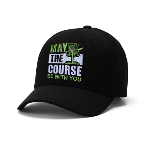 Embroidered Baseball Cap for Women Men Adjustable Baseball Hat Black Baseball Cap Trucker Hat - color: Disc Golfing