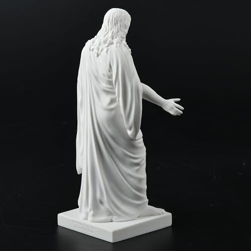 One Moment In Time S4a Christus Statue White Cultured Marble Hand Made Mormon LDS CTR - size: 6"