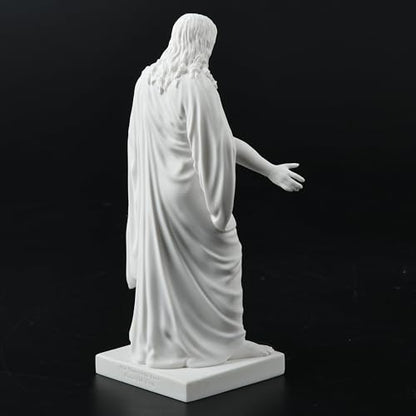 One Moment In Time S4a Christus Statue White Cultured Marble Hand Made Mormon LDS CTR - size: 6"