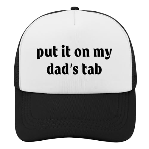 Black Trucker Hat with Funny Saying, Funny Hat for Men & Women - color: Allblack-18