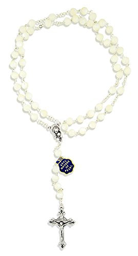 Vatican Imports Beautiful Mother of Pearl Rosary