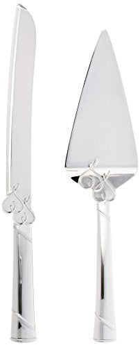 Lenox True Love Silverware Cake Knife & Server Dessert Set, 2-Piece - style: Dessert Set