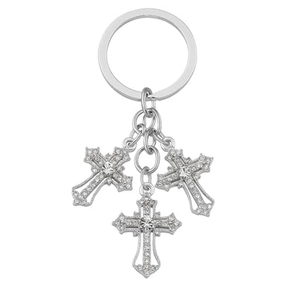 Cross Keychain – Cool Keychains Gifts for Christian, Baptism, Holidays, Keychains for Car Keys - color: Cross10