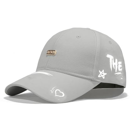 Baseball Cap for Women Men - Adjustable Size Hat - color: Light Grey