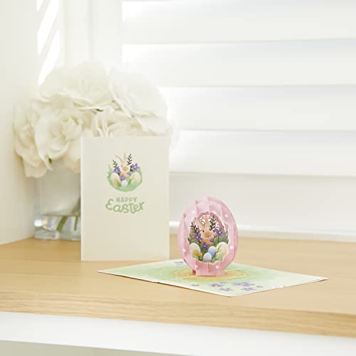 Lovepop Easter Egg Pop-Up Card with Notecard & Envelope - color: Easter Egg