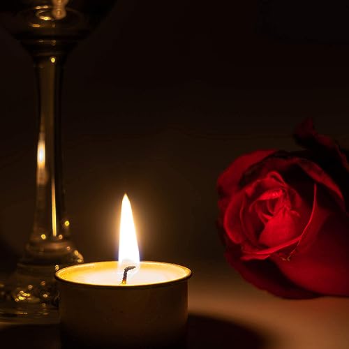 HomeLights Tealight Candles - 4 Hours - Giant 100,200,300 Bulk Packs - White Unscented European Votive Smokeless Tea Lights for Shabbat, Weddings, Christmas, Home Decorative - 300 Pack - size: 300 Pack