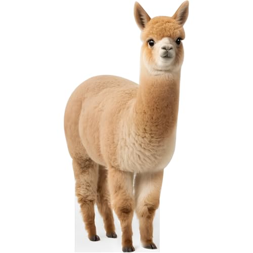 Alpaca 2FT Life Size Cardboard Cutout, 1 PC - color: Alpaca, size: 2FT