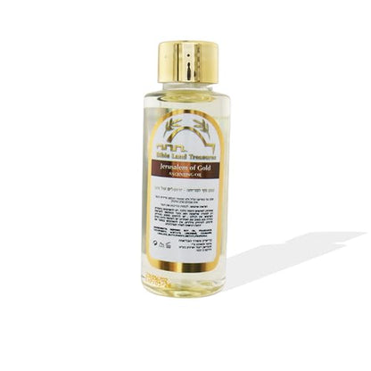 Bible Land Treasures Anointing Oil 2-Pack Bottles Set - Jeruslem of Gold -Frankincense, Myrrh & Spikenard & Temple - 50ml Each (1.69 fl oz) – Biblical Scents for Prayer & Worship from The Holy Land