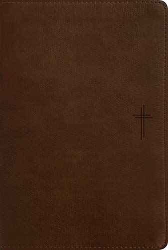 NLT Compact Bible, Filament Enabled (LeatherLike, Rustic Brown Cross, Red Letter)