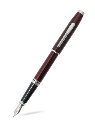 Cross Coventry Red Lacquer Fine Nib Fountain Pen, Black Ink - color: Red, style: Fine Nib