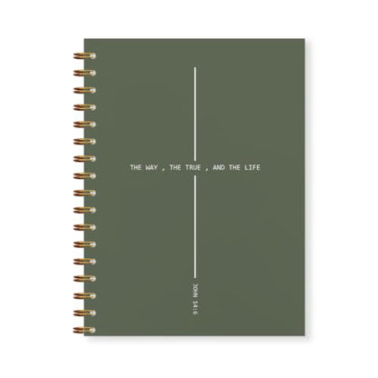 Christian Prayer Journal Gift for Women Men 5.5x8.3in Green - color: Green