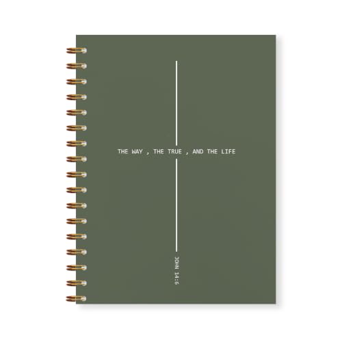 Christian Prayer Journal Gift for Women Men 5.5x8.3in Green - color: Green