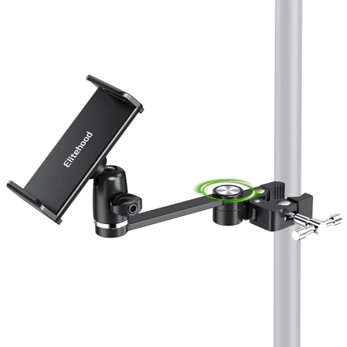 elitehood 8.5in Long Arm iPad Mic Stand Holder for Microphone Music Stand - size: 8.5in Arm