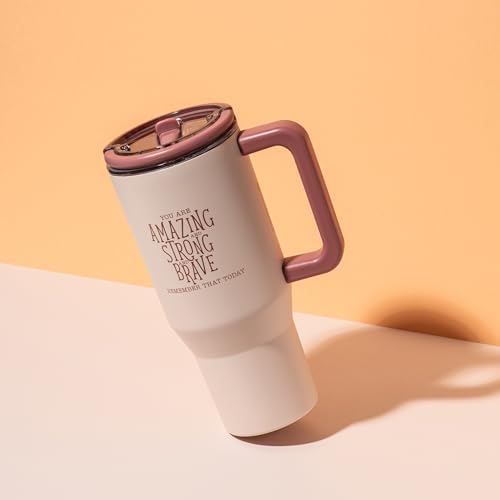 DIVERSEBEE 30 oz Insulated Stainless Steel Tumbler with Lid (Blush) - color: Blush, size: 30 Ounces