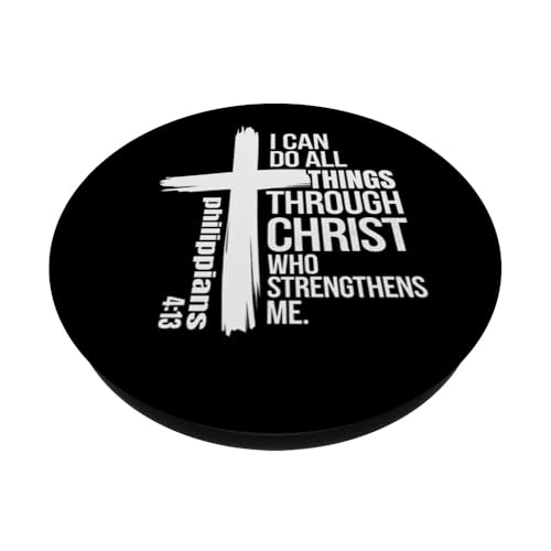 Christian Inspirational Cross Design PopSockets Adhesive PopGrip - style: Adhesive PopGrip