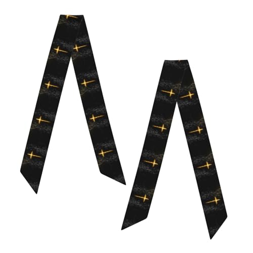 Christian Jesus Cross Scarf For Women, Multi‑purpose Ribbon, Neck Hair Handbag Accessory Versatile Bandana - color: Christian Jesus Cross 1