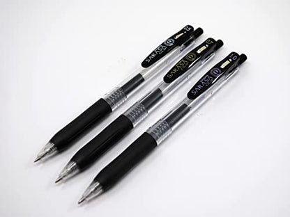 Zebra Pen SARASA Clip Retractable Gel Pen, Black Ink, 0.5mm, 12-Pack - color: Black