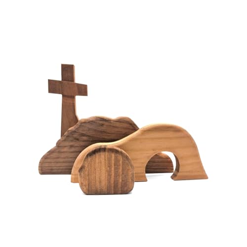 Empty Tomb Wooden Decor Easter Resurrection Scene Set for Home Decor