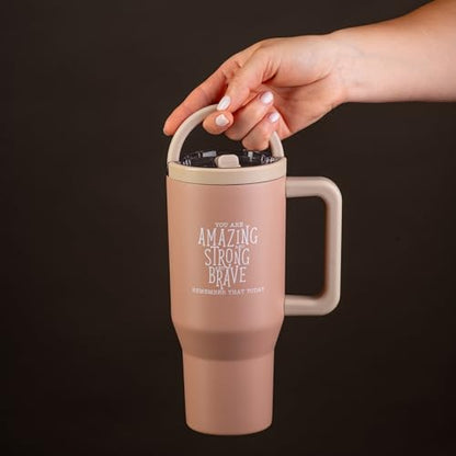 DIVERSEBEE 30 oz Insulated Stainless Steel Tumbler with Lid (Mocha) - color: Mocha, size: 30 Ounces