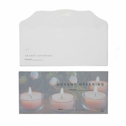 Advent Offering Envelopes for Church | 3" x 6 5/16" (100)