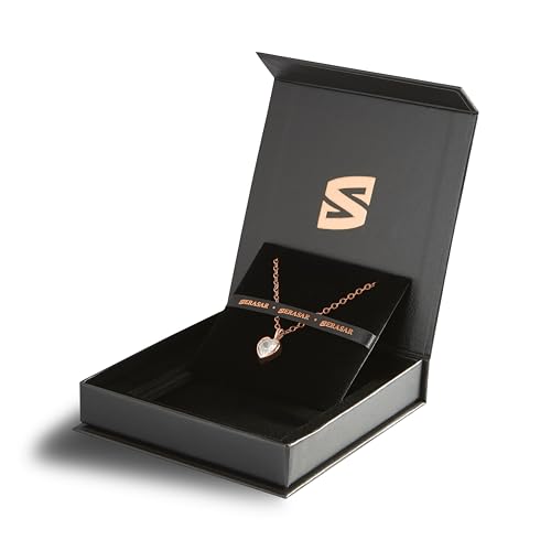 SERASAR Premium Necklace Women| 316L Stainless-Steel | 18 Carat - color: Rosegold, style: Love