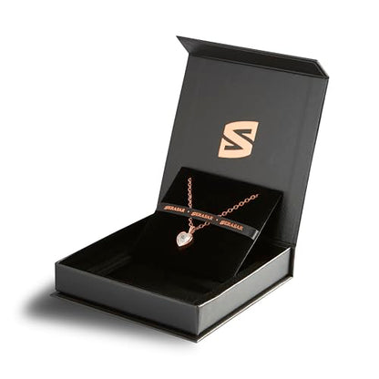 SERASAR Premium Necklace Women| 316L Stainless-Steel | 18 Carat - color: Rosegold, style: Love