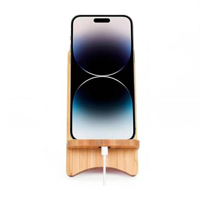 Bamboo Phone Stand, Desktop Stand, Simple Phone Stand, Compatible with All Phones (Bamboo) - color: bamboo
