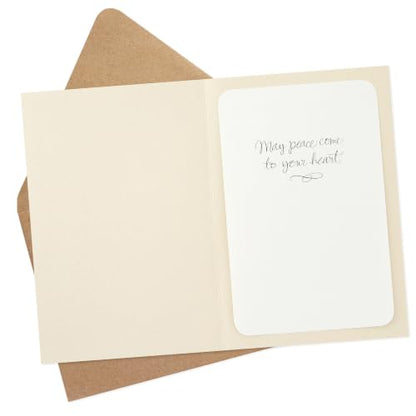 Hallmark Signature Sympathy Card (Angel Feathers) - color: Brown