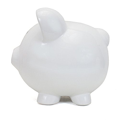 Child to Cherish Ceramic Piggy Bank, White - color: White