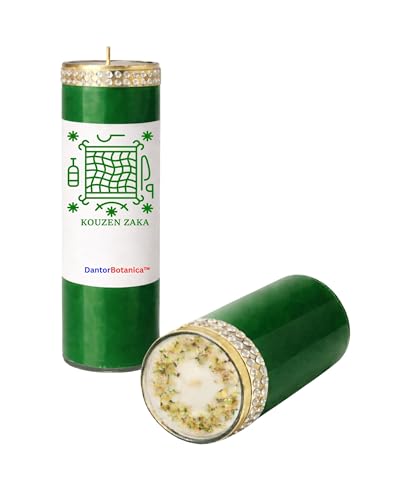 KOUZEN ZAKA Veve 7 Day Candle, Ritual Black Madona EziliDanto African Saint Barbara Religious 7-Day Religious Prayer Candle,8 Inch Devotional Candle for Spiritual Rituals