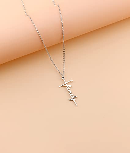 Lcherry Faith Cross Pendant Necklace for Women Religious Christian Jewelry Birthday Christmas Gifts for Women - style: 23-Family