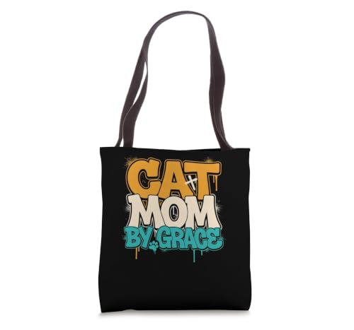 Cat Mom By Grace Feline Christian Faith Tote Bag
