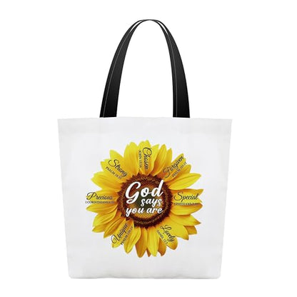 Christian Canvas Tote Bags - color: God Says You Are 2