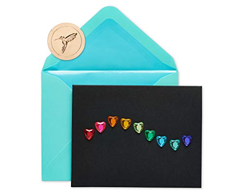 Papyrus Blank Cards with Envelopes, Rainbow Gems (6-Count) - color: ‎rainbow Gems